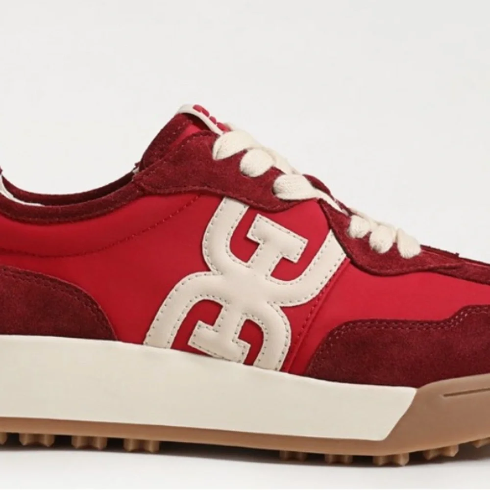 Sam Edelman Red and White Women's Sneakers - Picture 2 of 3